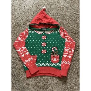 Girls Holiday Sweater Christmas Pullover - Large 10/12
